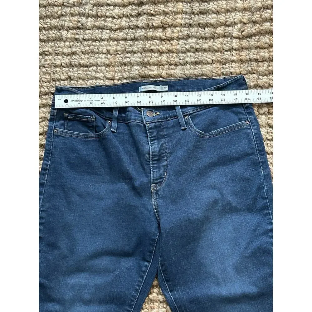 Levi's 315 Shaping Bootcut Jeans Women's Size 32 Blue Denim Stretch - Picture 5 of 7